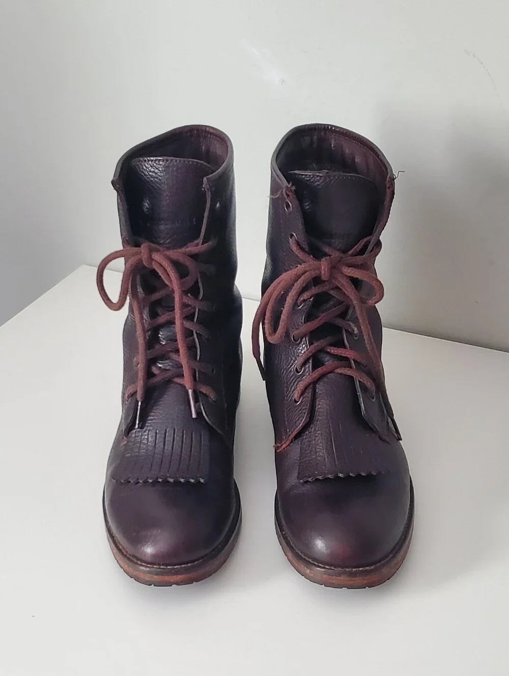 Wolverine Women's Leather Rosie Packer Style Brown Boots Size 9.5